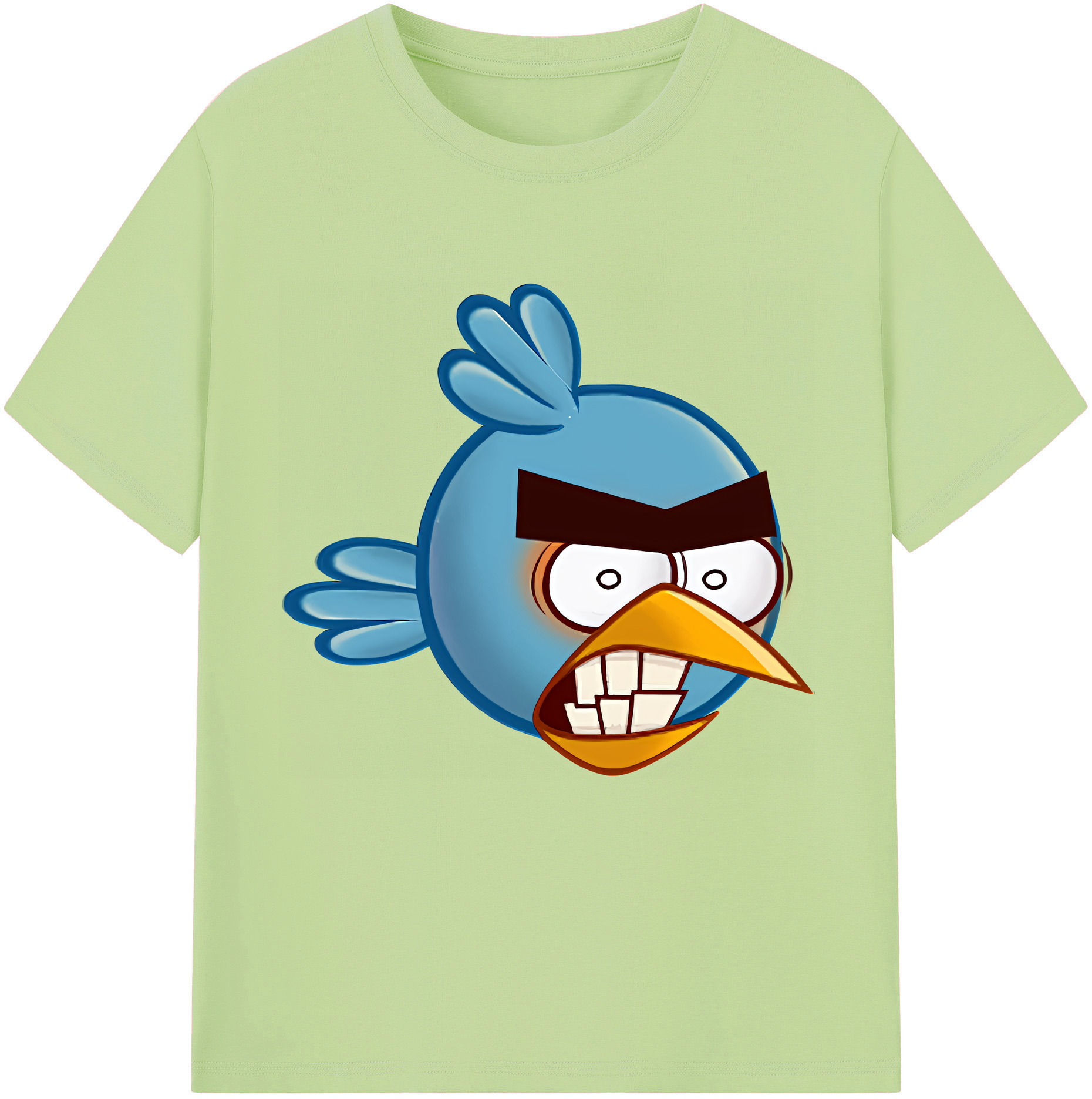 （画像用） Angry Birds アングリーバード 綿100％半袖Tシャツ（フロントプリント）